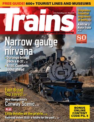 Jim Wrinn's last issue as Editor of Trains Magazine.